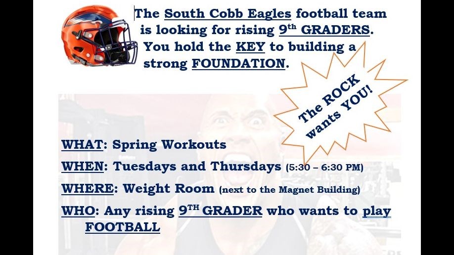 South Cobb Eagles football workouts. 